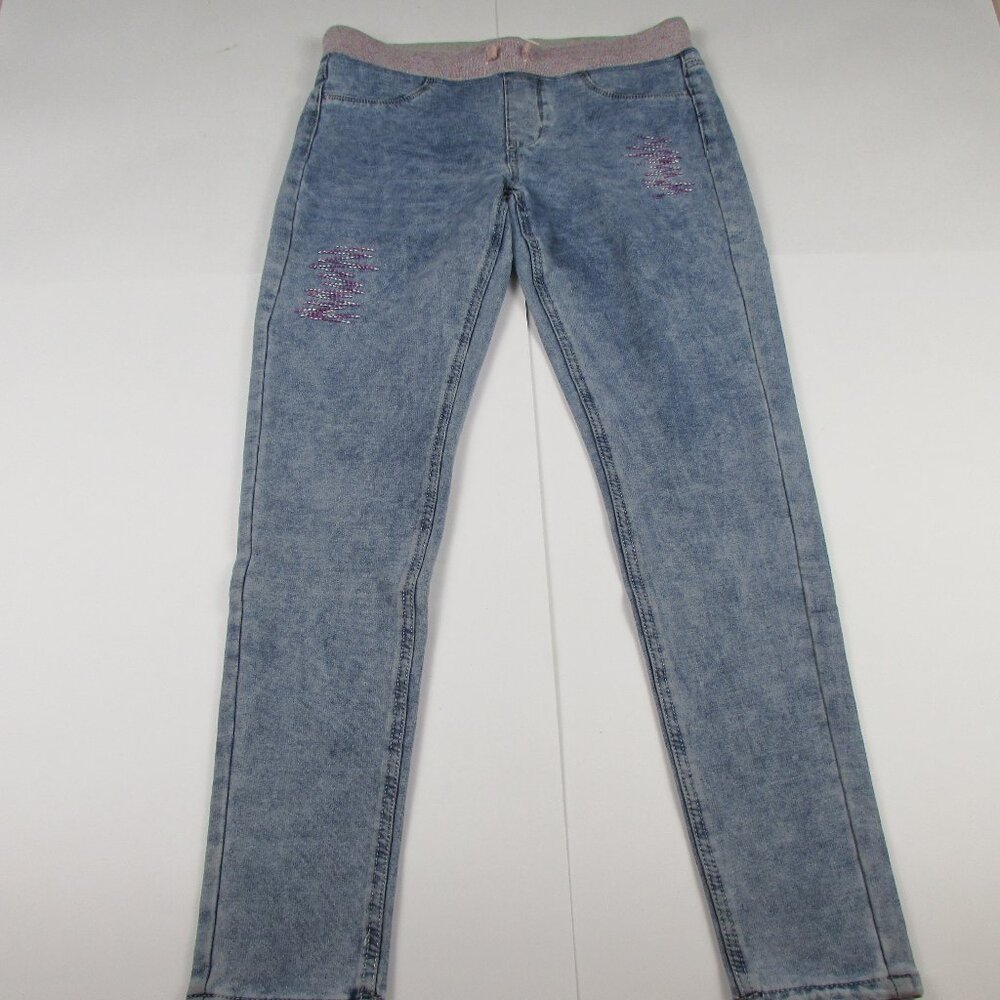 SO Rib Waist Jeggings Girls Big Kids Size 16 Blue Jeans Leggings Kohls